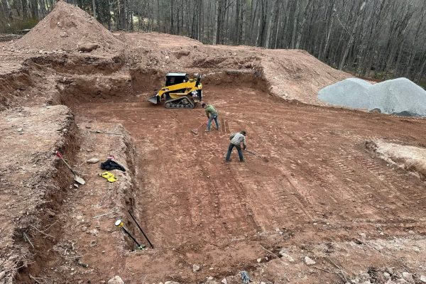 Foundation excavation
